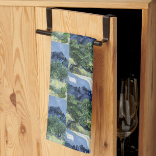 Linge De Cuisine Olive Trees de Van Gogh - Blue Mountain Art