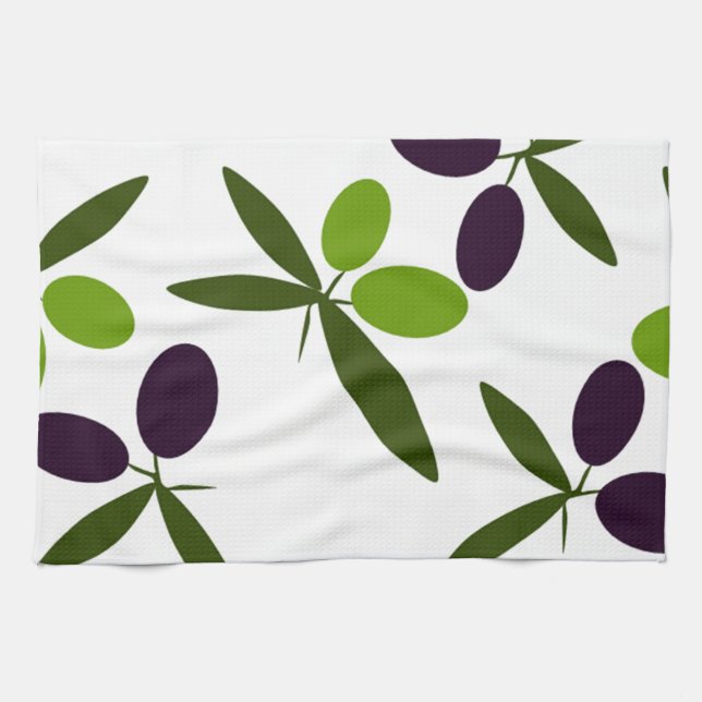 Linge De Cuisine Olives (Horizontal)