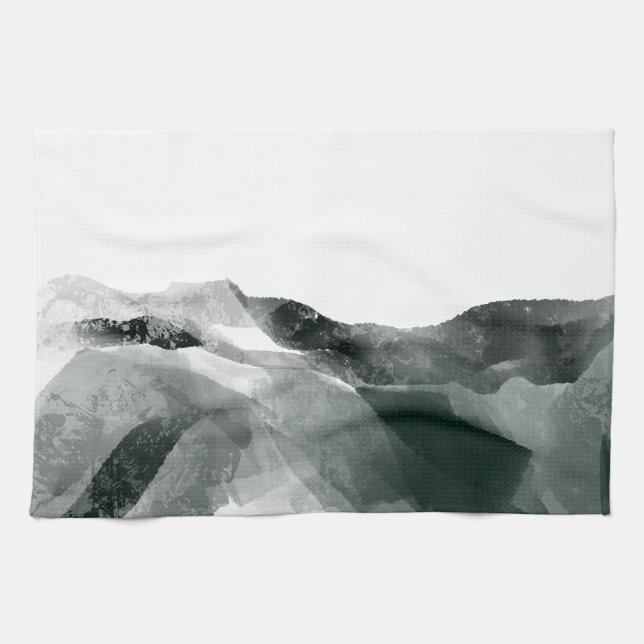 Linge De Cuisine Ombres sur la crête (Horizontal)
