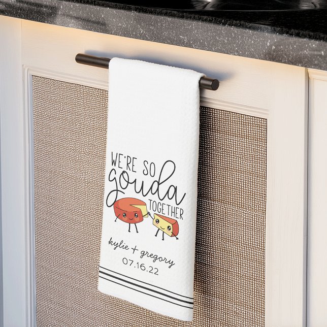 Linge De Cuisine On est tellement Gouda Ensemble Cute Funny Cheese  (Créateur téléchargé)