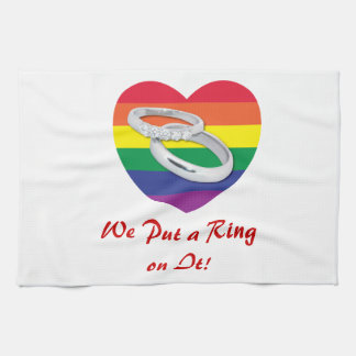 Linge De Cuisine On met une bague sur elle Mariage gay