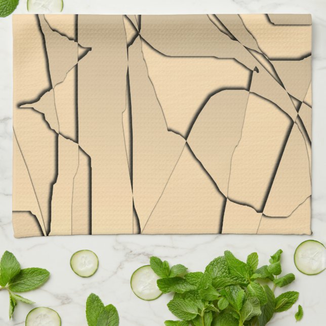 Linge De Cuisine Or brisé moderne cool (Plié)