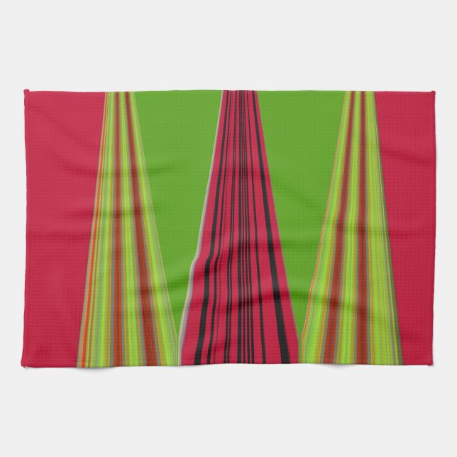 LINGE DE CUISINE OR ROUGE VERT (Horizontal)