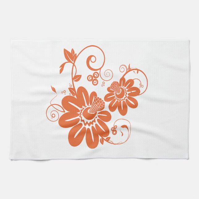 Linge De Cuisine Orange Blossom (Horizontal)