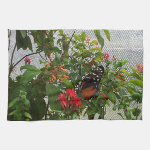 LINGE DE CUISINE ORANGE BUTTERFLY