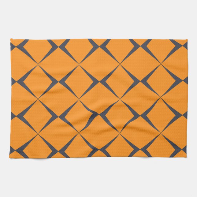 Linge De Cuisine Orange, cool, simple, tendance, forme de chevrons (Horizontal)