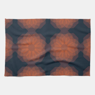 Linge De Cuisine Orange, moderne et géométrique abstraction des fle