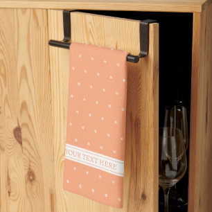 Linge De Cuisine orangé motif moderne