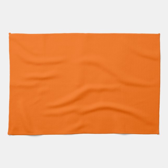 Linge De Cuisine Orange solide (Horizontal)