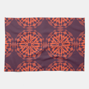 Linge De Cuisine Orange violet cool, unique, tendance fleur abstrai