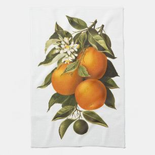 Linge De Cuisine Oranges et pavots