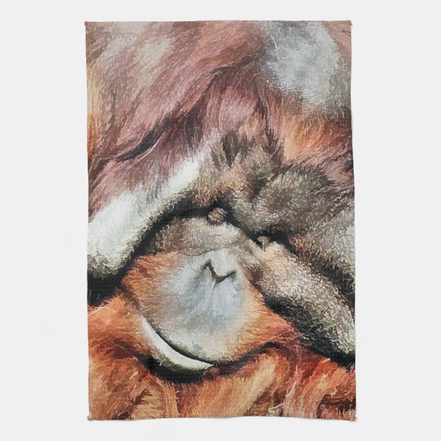LINGE DE CUISINE ORANGUTANS (Vertical)