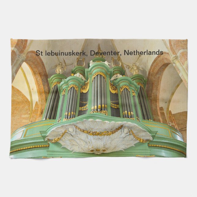 Linge De Cuisine Orgue de la St Lebuinuskerk Deventer (Horizontal)