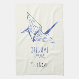 Linge De Cuisine Origami Art japonais Pliage Art Retro Grane