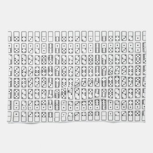 Linge De Cuisine Original black and white domino