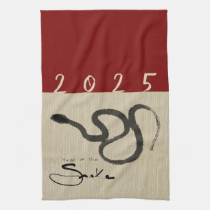 Linge De Cuisine Original chinois Snake Année 2025 choisir la coule