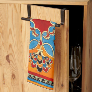 Linge De Cuisine Ornement assyrien vintage