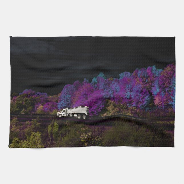 Linge De Cuisine oscar feuilles de la fête (Horizontal)