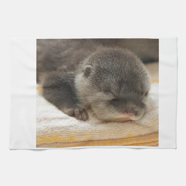 Linge De Cuisine Otter endormi (Horizontal)
