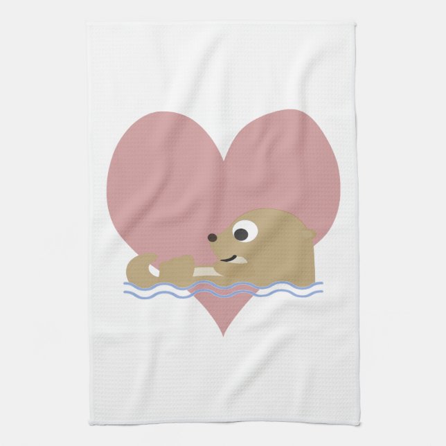 Linge De Cuisine Otter Love (Vertical)