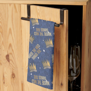 Linge De Cuisine Où sont les monstres Couronne et Étoiles Motif