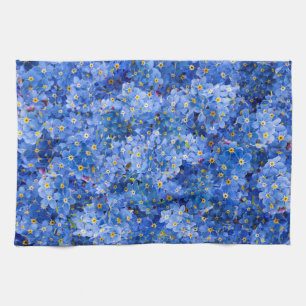 Linge De Cuisine Oublie-moi pas Motif de fleurs