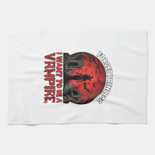 Linge De Cuisine Oublier Princesse Veut être Vampire Halloween_1