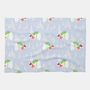 Linge De Cuisine ours polaire amusant père Noël