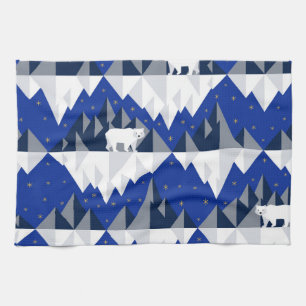 Linge De Cuisine Ours polaire sur Iceberg Motif sans couture.