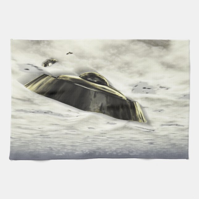 Linge De Cuisine OVNI en vol (Horizontal)