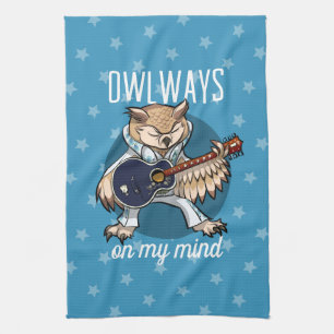 Linge De Cuisine Owways On My Mind Owl in Jumpsuit Cartoon