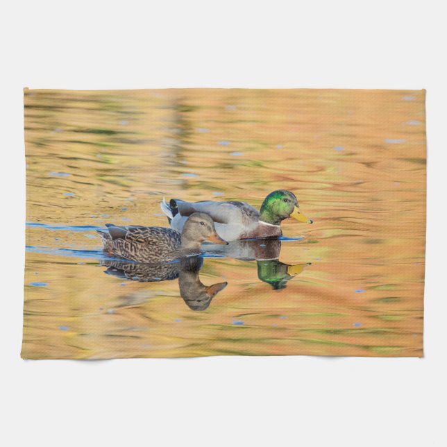 Linge De Cuisine Paire de Mallards (Horizontal)