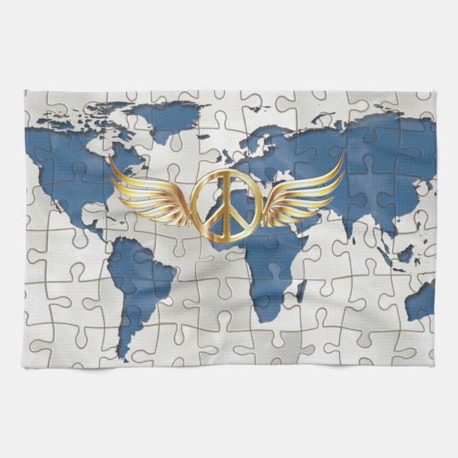 Linge De Cuisine Paix mondiale (Horizontal)