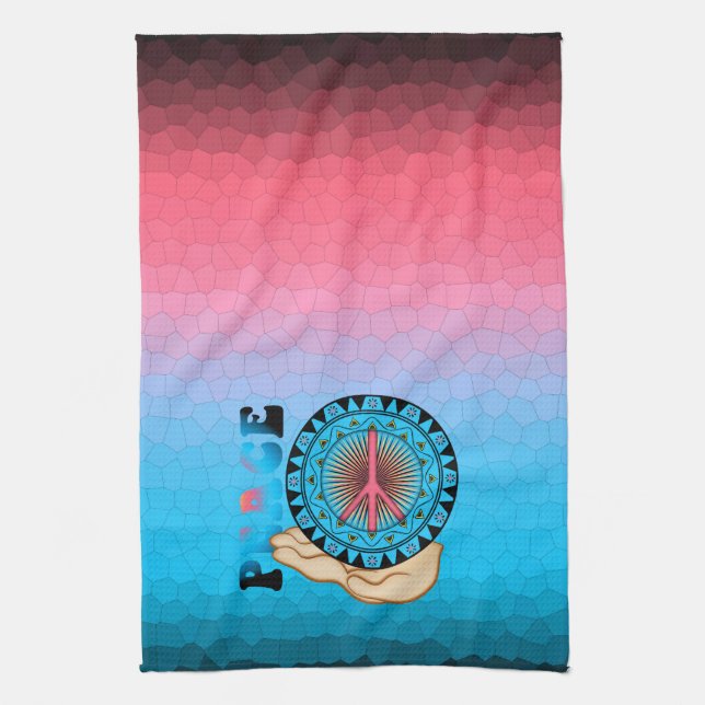 Linge De Cuisine Paix ~ Soleil (Vertical)