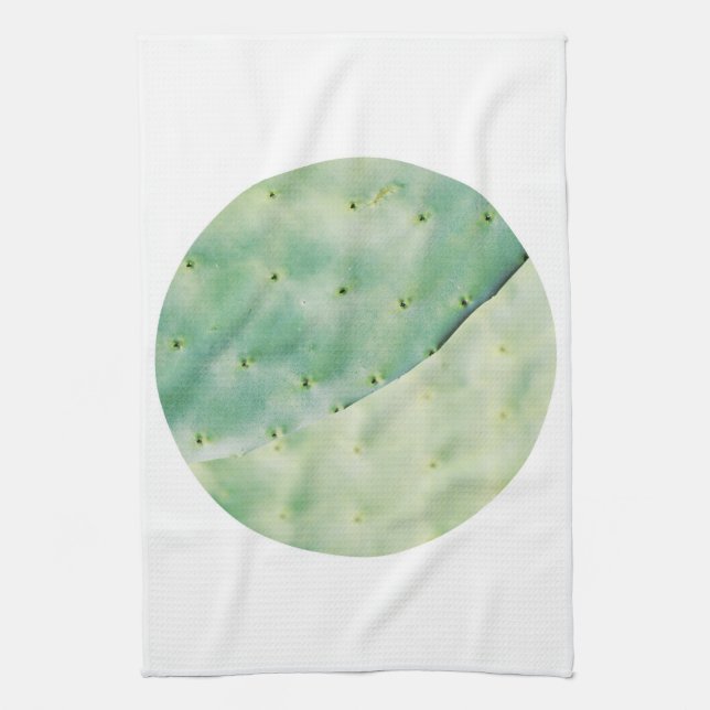 Linge De Cuisine Pale Green Cactus Fig Bio Fee Pastel (Vertical)
