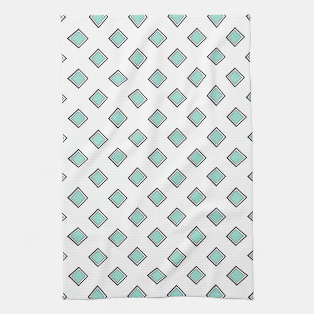 Linge De Cuisine Pale Robin Oeuf Bleu Diamant Design de couleur (Vertical)
