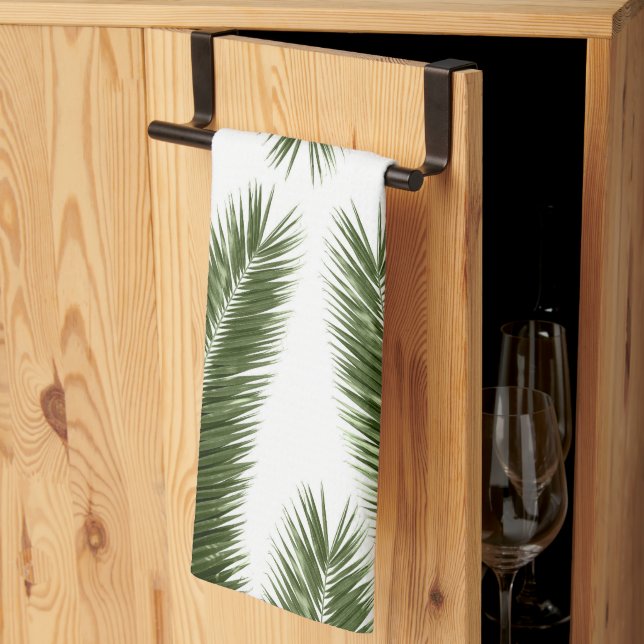 Linge De Cuisine Palm Feuille Finesse Motif 1 (Pliage en tiers)