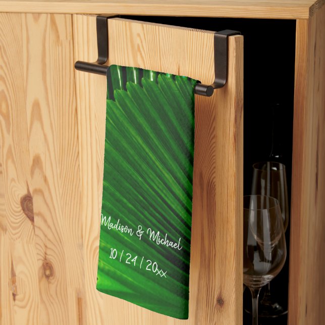 Linge De Cuisine Palme de ventilateur Abstraite de la Jungle person (Pliage en tiers)