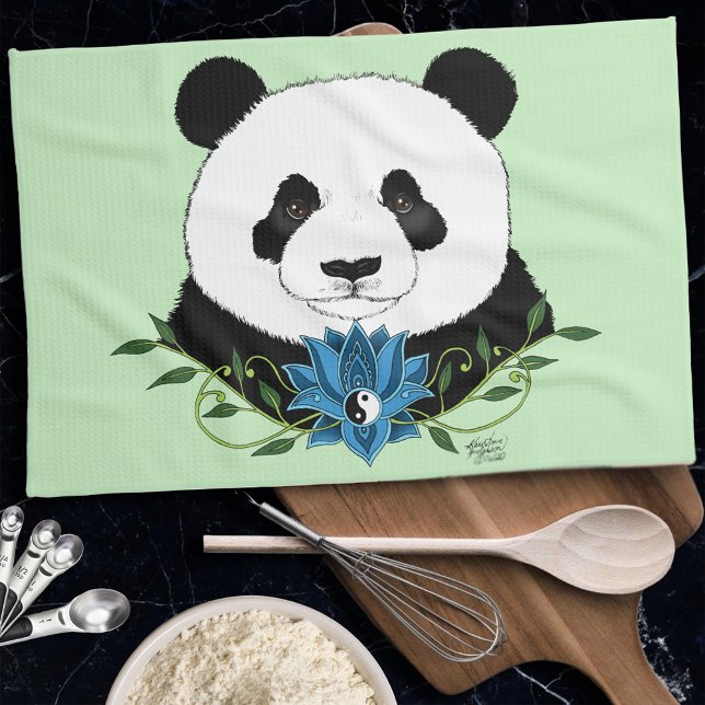 Linge De Cuisine Panda Bear Lotus (Créateur téléchargé)