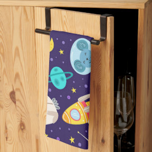 Linge De Cuisine Panda Et Souris Astronaut Motif Enfants