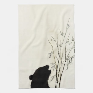 Linge De Cuisine Panda Silhouette