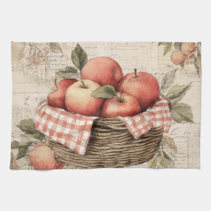 Linge De Cuisine Panier à pommes de design vintage