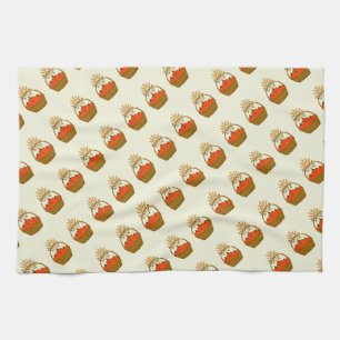Linge De Cuisine 🧺Panier de Citrouilles et Blé d'Automne