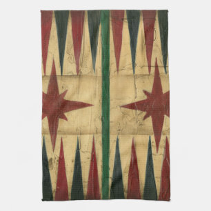 Linge De Cuisine Panneau antique de jeu de backgammon par le