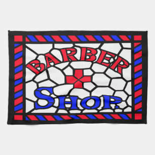 Linge De Cuisine Panneau Barbershop vintage
