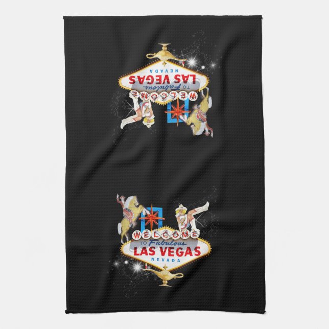 Linge De Cuisine Panneau de bienvenue de Las Vegas (Vertical)