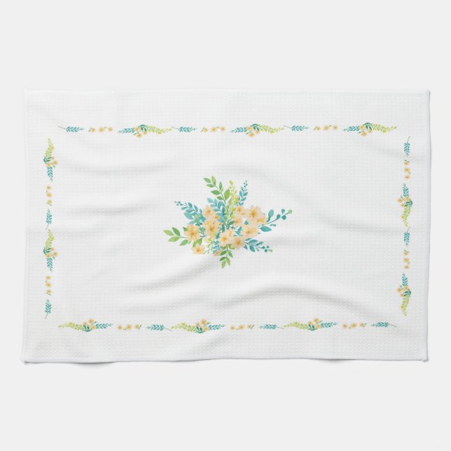 Linge De Cuisine Paño con diseño "Flores del campo" (Horizontal)