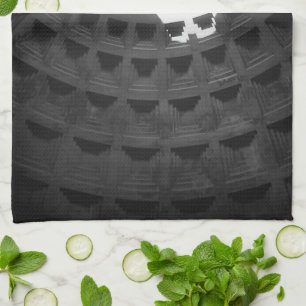 Linge De Cuisine Panthéon Crâne clair Rome Italie Noir et Blanc