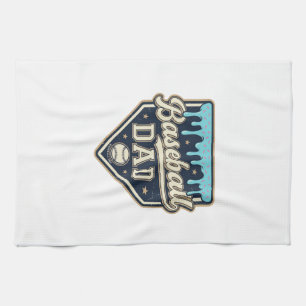 Linge De Cuisine Papa Baseball Drippy Plaque de Base Vintage Vector