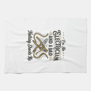 Linge De Cuisine Papa électricien Rien ne me choque Chemise vintage